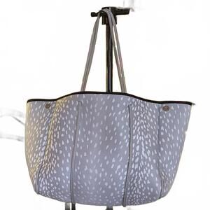 Parker & Hyde Neoprene Tote Bag NWOT- Grey Fawn